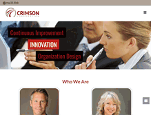Tablet Screenshot of crimsoncorporation.com